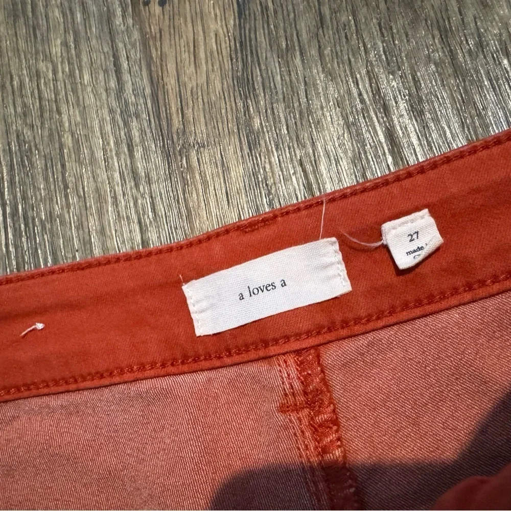 a loves a Red Burgundy High Rise Flare‎ Bootcut Jeans Size 4